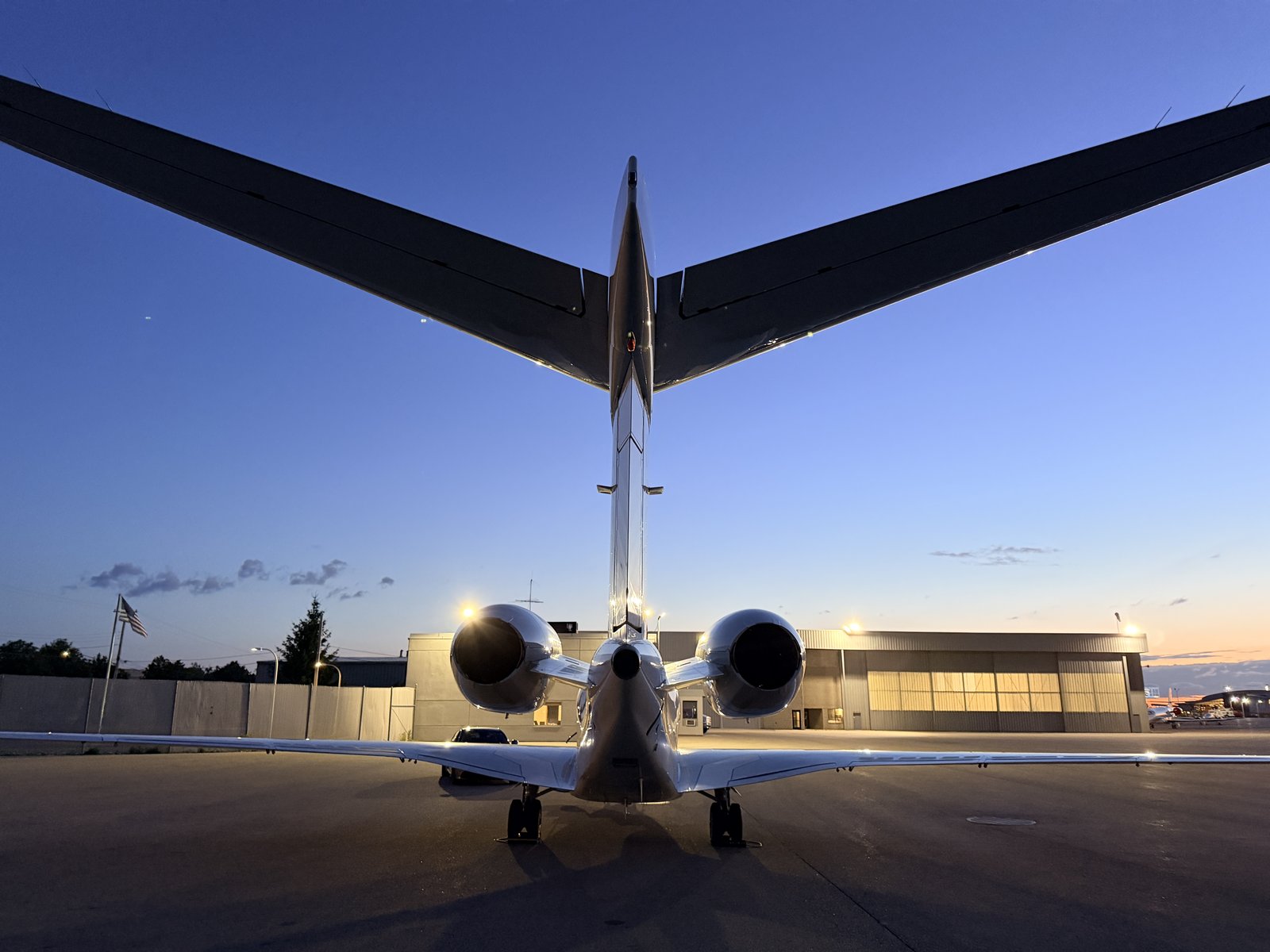 Cessna Citation X detailing at Kalamazoo (AZO)